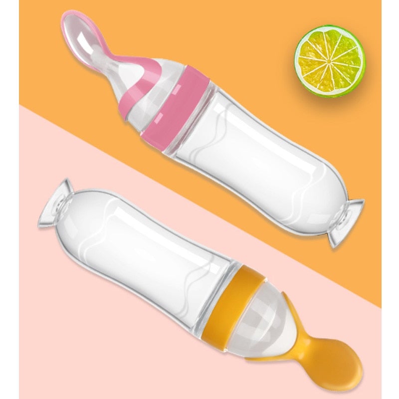Biberon avec cuillère pour nouveau-né | EasyBottle™ - Authentique bébé