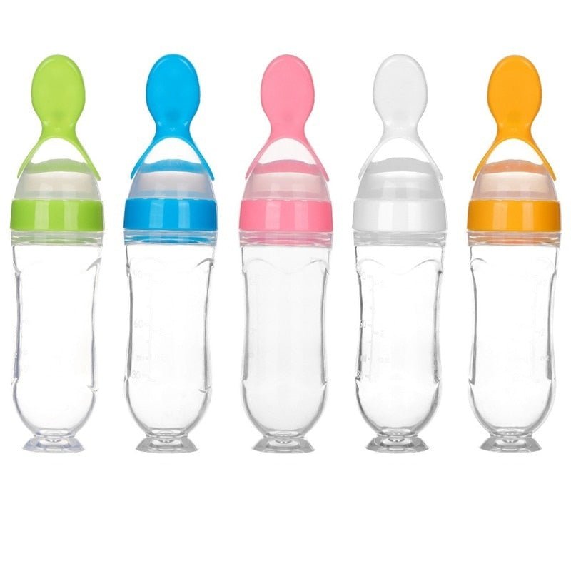 Biberon avec cuillère pour nouveau-né | EasyBottle™ - Authentique bébé