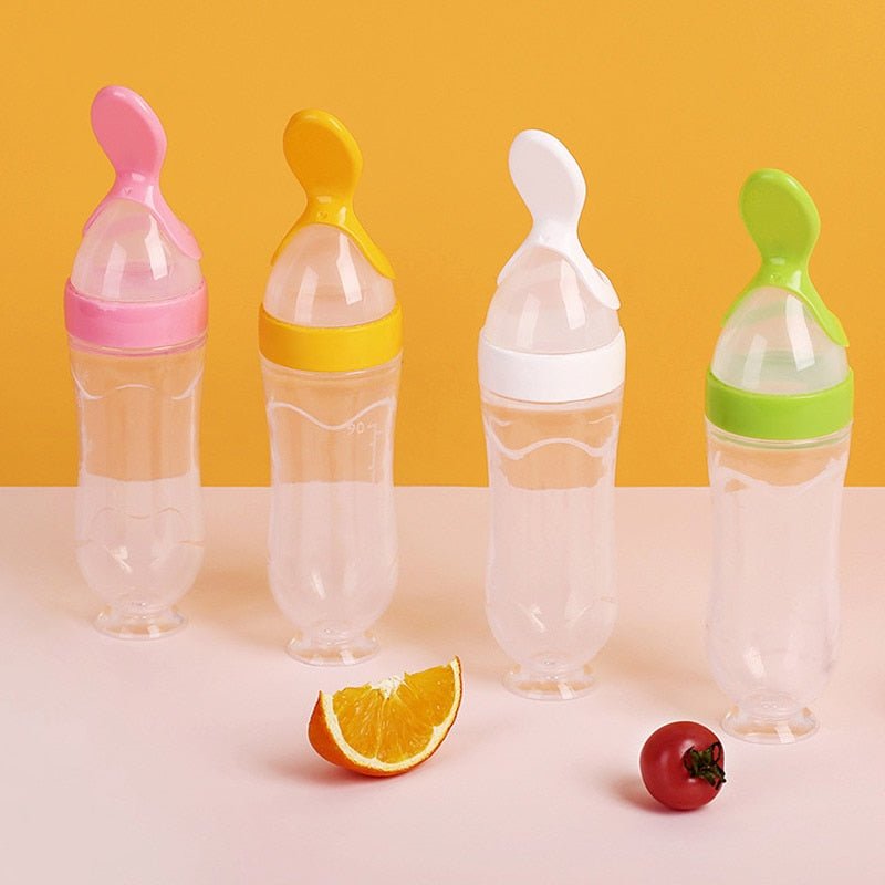 Biberon avec cuillère pour nouveau-né | EasyBottle™ - Authentique bébé