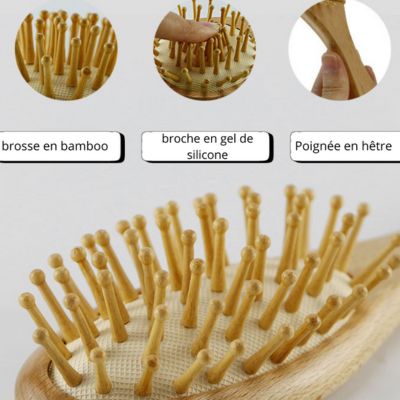 KOBY™- Ensemble de Brosses en bois pour bébé et enfant - Authentique bébé