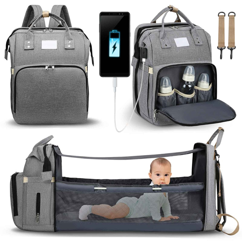 Sac à langer portatif | Berceau de voyage BabyNappy™ - Authentique bébé